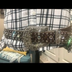 Atlas Rhinestone Western Belt